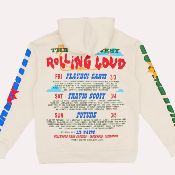 Rolling Lound WILD WEST HOODED SWEATSHIRT CALI 23 MEDIUM - Picture 2 of 6